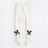 to 12 Years Super Warm Tights In Winter Cute Bowknot Kids Pantyhose With Fleece Inside Thicken Kids Pantyhose For