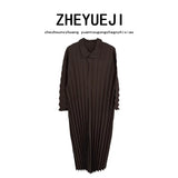 Women's Clothing 2025 Three House Style New Women's Long-Sleeved Wind Coat Business And Leisure Autumn Hand Folding