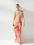 Summer Fashion New Women's Sexy Hot Girl V-Neck Print Sling Dress Dress
