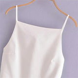 Black Backless Top Women White Sleeveless Cami Top Party For Woman Fashion Summer Sexy Tops Woman 2023 Elegant Woman