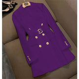 Fried Street Blaze Jacket Women's Long 2025 Spring And Autumn New Temperament British Wind Single Buckle Wind Wind Wind Wind Buckle
