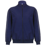 90s Contrast Piping Zip Up JacketOutfit