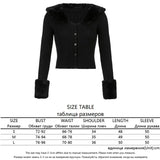 SUCHCUTE 2020 Streetwear Fashion Woman Cardigan Sweaters With Fur Trim Collar Korean Style Casual Female Cropped Sweater