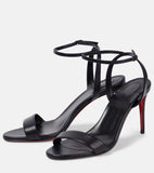 New Word With Exposed Toe Red-Soled High-Heeled Sandals Women's Fine Heel Sexy Red-Soled High-Heeled
