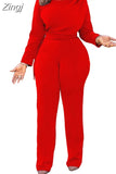 Color Women Jumpsuits For Spring Autumn Long Sleeve Bandage Loose Fashion Streetwear Overalls Wide Leg Pants Trousers