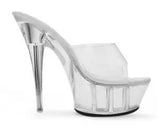 Zingj Hate Day High Nightclub Super High Heels Slippers Women's Shoes Runway Show Pole Dancing Shoes Crystal Bottom Waterproof