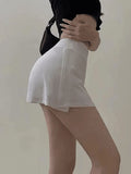 Lined Split Tennis Mini Skirt- Outfit