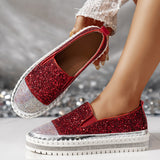 Ladies Casual Shoes Fashion Low-Top Shoes 2025 Spring And Autumn New Water Drilling Set Foot Single