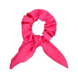 Color Women Hair Scrunchie Bows Ponytail Holder Hairband Bow Knot Scrunchy Girls Hair Ties Hair