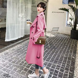 Windcoat Woman 2025 Spring And Autumn New Korean English Wind Long Short Jacket