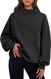 Fashion Casual Velvet Dress Women's Thick Half-High Collar Loose Women's Clothing In Autumn And Winter