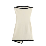 New Summer Style Knitted Slim Chest Mini Dress