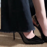 High-End High-End Professional Shoes 2025 Net Red New Pointed Black Soft Soles Do Not Tired High