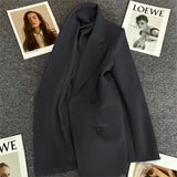 Tidal Suit Jacket Woman 2025 Spring And Autumn New Design Sense Fashion Double Buckle Niche Suit