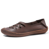 big size 45 genuine leather Boat Shoes Casual women shoes woman easy for walking comfortable