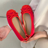 Gentle Evening Shoes French Small Red Single Shoes Women's Shoes 2025 Spring And Autumn Soft-Soled Silver Ballet