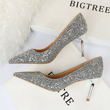 Zingj Sexy Nightclub Show Thin High Heels Women's Shoes With High Heels Fashion