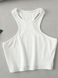 Women Racer Back Slim Fit Rib Tank