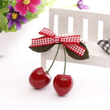 Hot Sell Retro Vintage 50s 60s Women Cherry Bow Hair Clip Hairpins For Pinup Girls Vintage Party Vaction Hair