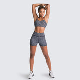 Zingj Hot Yoga Two-Piece Summer New Women's Adjustable Bra Shorts Fitness Suit-Outfit