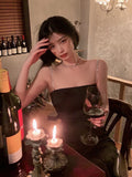 Summer Spaghetti Strap Midi Dress Women Sexy Prom Evening Bodycon Party Birthday Club Fashion