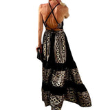 Women's Wear Summer 2025 New Print Bohemian Fashion Loose Off-The-Shoulder