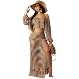 Zingj New Women's Casual Netted Fram Beach Dress 2