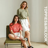 Summer Abstract Art T-shirts Woman Short Sleeve Tops Tee 100% Solid Color T-shirts