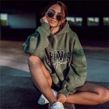 Letter Print Loose Oversized Hoodies Women Men Long Sleeve Sweatshirt Hooded Sweater Female Coat Winter Autumn