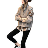 Zingj Vest Plaid Suit Female Shirt Vest Foreign Gas Reduce Age Leisure Two Sets Of Spring 2024 New Station-Outfit