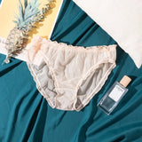 Sexy Panties Lace Underpants Low-Rise Panties Hollow Mesh Transparent Perspective Briefs Female Fashion Underwear