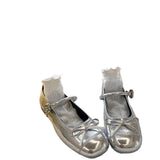 Thin Round Head Bow Flat Sole Single Shoes Summer New Small Leather Shoes Light Mouth Mary Jane