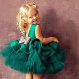 Year Old Baby Girls Dress for Newborn Girls Clothes Big Bowknot Formal Baby Girl Birthday Party Dress Christening Gown