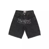 Sales Of Summer Hip-Hop Casual Denim Shorts Men's High Street Retro Simple Wide-Legged Five-Cent