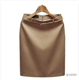 Hip Skirt Pencil Womens Skirts With Belt Short High Waist Woman Skirt Elegant Business Work Wear Office Lady Mini