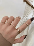 7pcs Simple Joint Finger Ring- Outfit