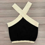 Shoulder Sexy Crop Top Halter Neck Strapless Tank Top Inner Slim Fit Women's Suspenders Sexy Women Harajuku