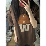 Vintage Embroidered Hat Short Sleeve TeeOutfit