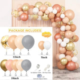 Silver Macaron Birthday Balloon Garland Arch Kit Party Foil Metal Balon Weding Baby Shower Birthday Party Decor Kids
