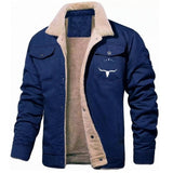 And Winter Men's Jacket With Velvet Cotton Work Clothes Casual Jacket