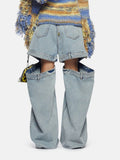 Zingj Loose Show Thin Zhongshan Wide Leg Pants 2024 Spring New Niche Wind Personality Design Sense Show Leg Jeans