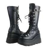 And Martin Boots 2025 Autumn And Winter 2025 New Large-Size Punk Style Handsome Mid-Sleest