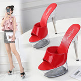 Zingj Patent Leather 15Cm Special High Heels With Sexy Waterproof Platform Hate Day Superb High Slippers Female