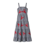 2025 New Women's Fashion Casual Cotton Embroidered Sling