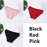 Cotton Panties Underwear Solid Women Sexy Lace Underpants Soft Briefs Set Female Intimates Plus Size Lingerie Panty