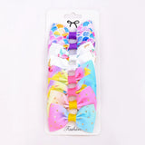 Pcs/set Grosgrain Ribbon Print Hair Bows With Clip For Cute Girls Hair Clips Hairpins Barrettes Headwear Kids Hair