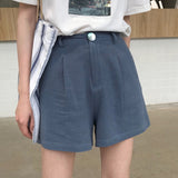 Women Summer 2020 New High Waist Casual Women's Loose Trendy All-match Simple Daily Elegant Lovely Solid Female