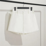 Zingj Spring And Summer Shorts Female Autumn Summer 2024 New High Waist Khaki Boot Pants Are Versatile With A Thin Korean Version Of Wide Leg