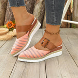 Women's Sandals 2025 Summer New Flat Bottom Slope And Pointed Casual Women's Cool Slippers