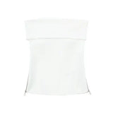 Spring 2025 Women's Wear, Straight Collar Knit Fabric Zipper